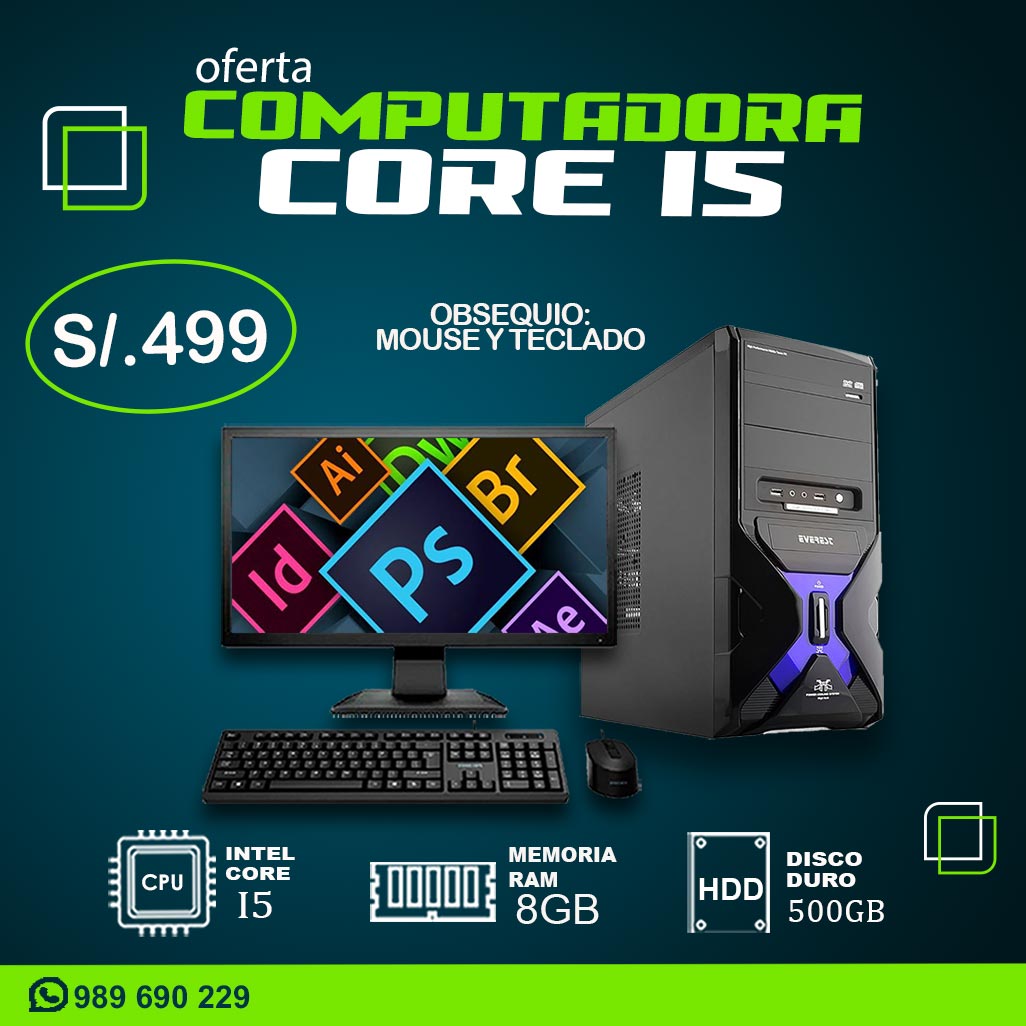 PRECIO IRRESISTIBLE EN COMPUTADORA CORE I5 